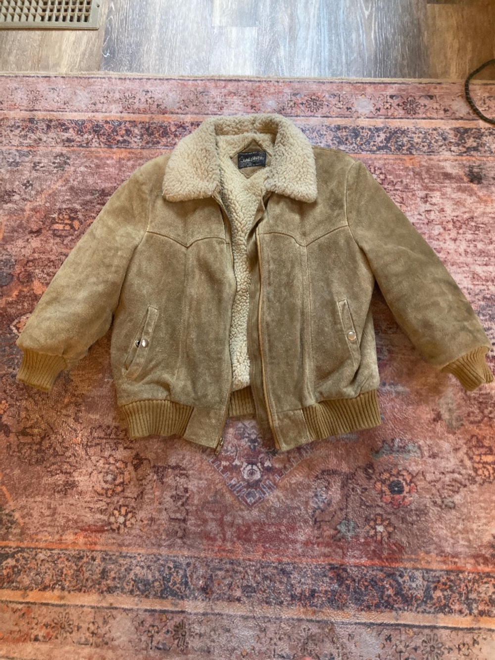 Suede leather jacket